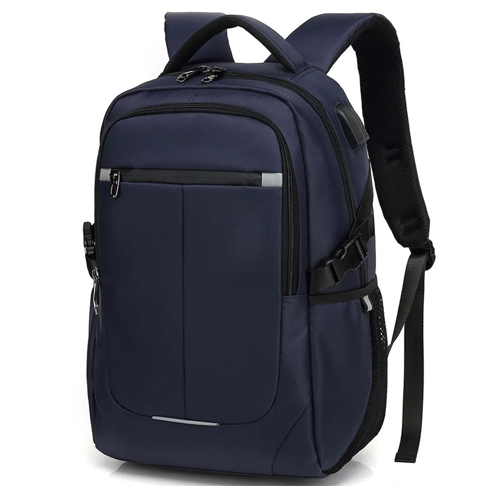 Kids USB School Backpacks - Black Red Blue Book Bags For Boys Girls Laptop Backpack with Charging Port Business Anti-theft Large Capacity Travel BookBag
