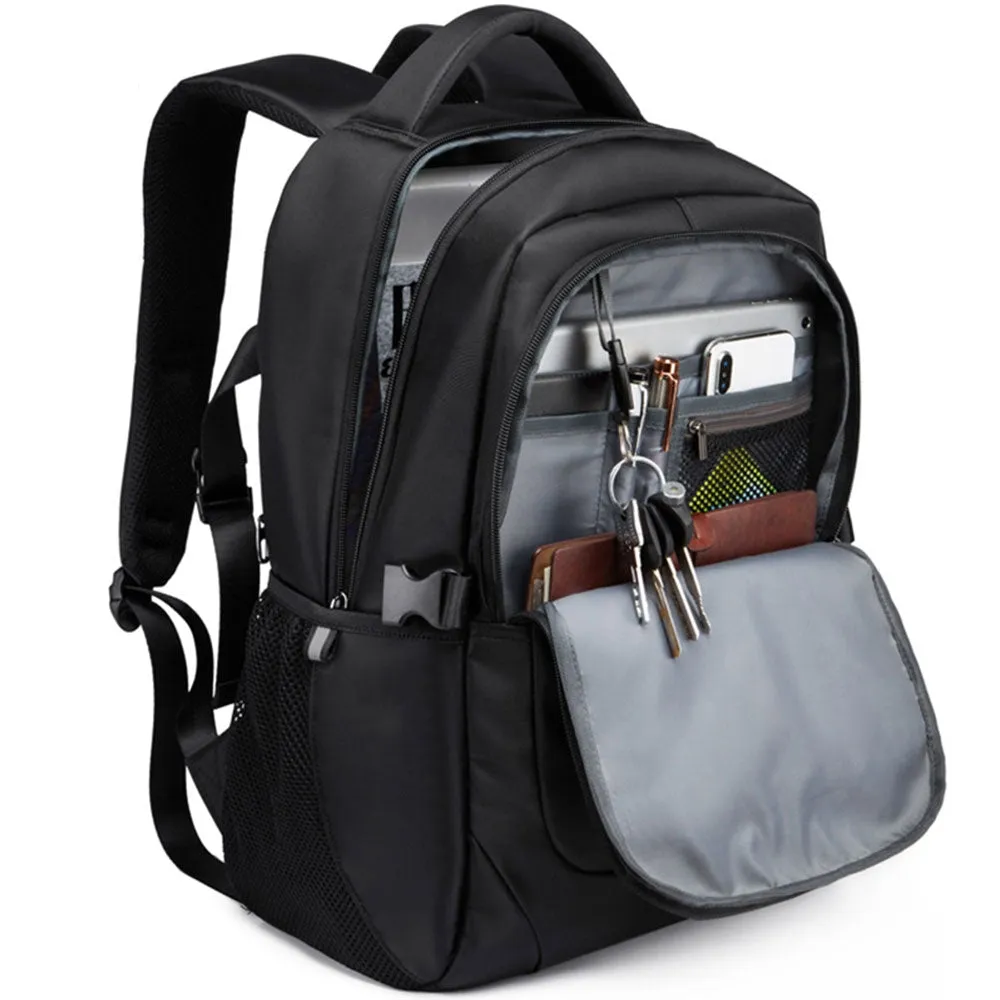 Kids USB School Backpacks - Black Red Blue Book Bags For Boys Girls Laptop Backpack with Charging Port Business Anti-theft Large Capacity Travel BookBag