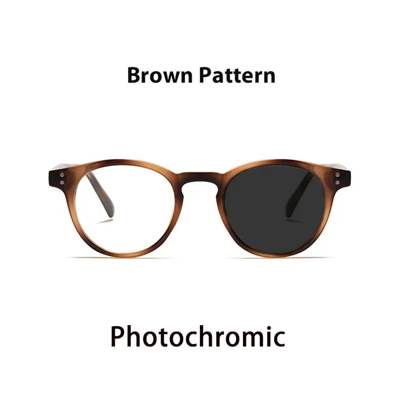 Kocolior Unisex Full Rim Round Acetate Hyperopic Reading Glasses 3313