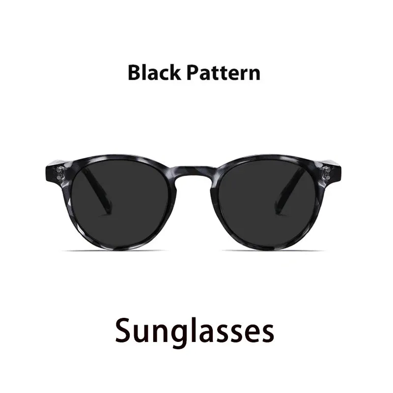 Kocolior Unisex Full Rim Round Acetate Hyperopic Reading Glasses 3313