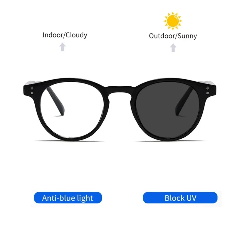 Kocolior Unisex Full Rim Round Acetate Hyperopic Reading Glasses 3313
