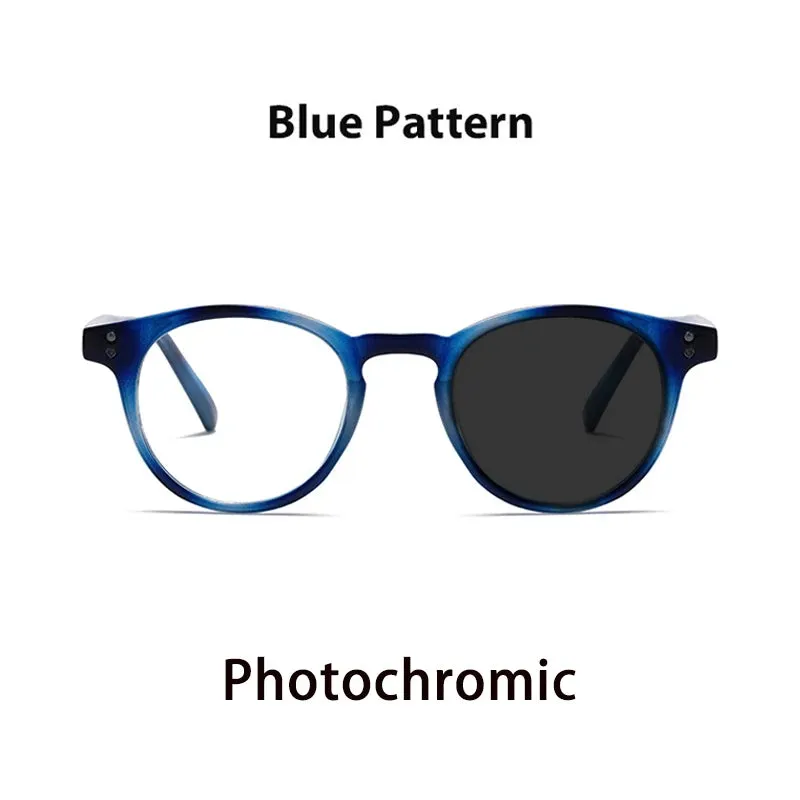 Kocolior Unisex Full Rim Round Acetate Hyperopic Reading Glasses 3313