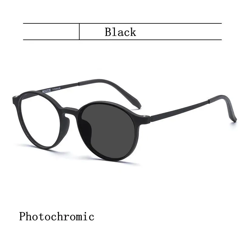 Kocolior Unisex Full Rim Round Plastic Reading Glasses A3050