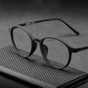 Kocolior Unisex Full Rim Round Plastic Reading Glasses A3050