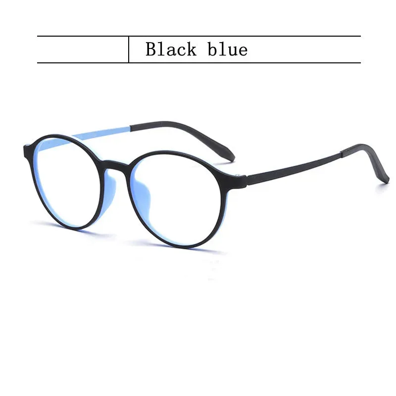 Kocolior Unisex Full Rim Round Plastic Reading Glasses A3050