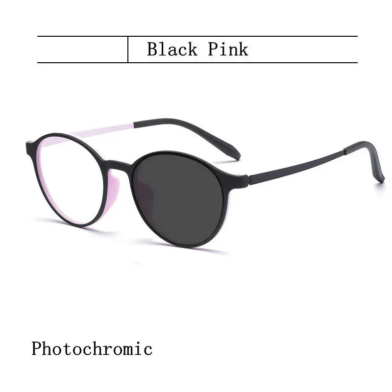 Kocolior Unisex Full Rim Round Plastic Reading Glasses A3050