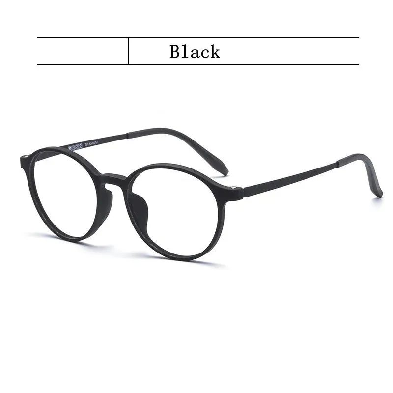 Kocolior Unisex Full Rim Round Plastic Reading Glasses A3050