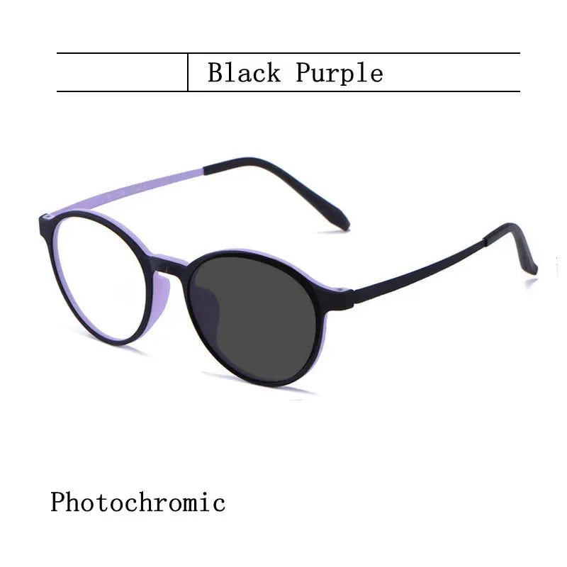 Kocolior Unisex Full Rim Round Plastic Reading Glasses A3050