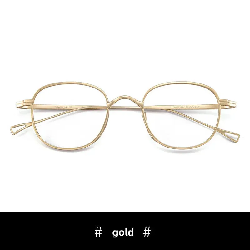 Kocolior Unisex Full Rim Round Titanium Hyperopic Reading Glasses 8016
