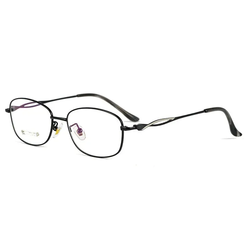 Kocolior Women's Full Rim Rectangle Titanium Hyperopic Reading Glasses 3520x