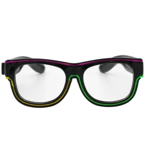 LED Purple, Green, and Gold Glasses (Each)