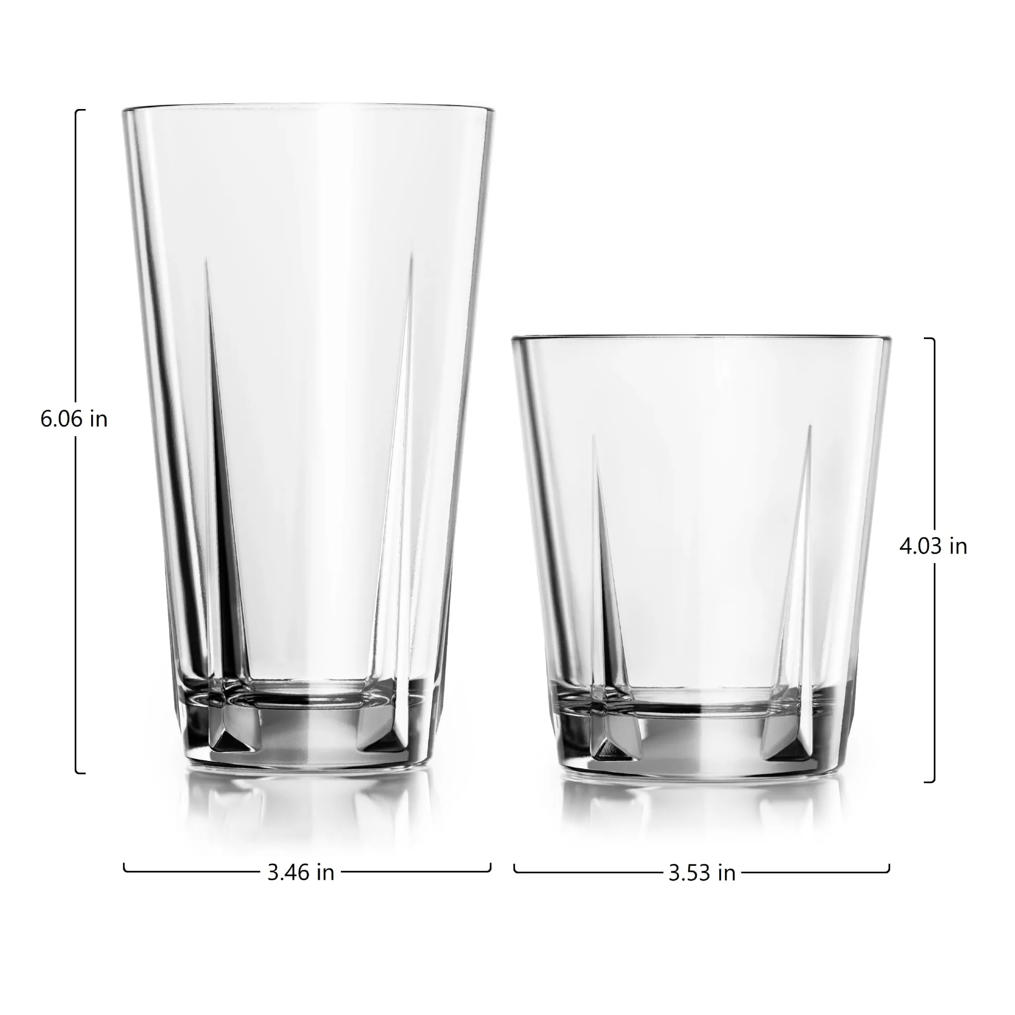Libbey Monterrey 8 Piece Tumbler and Rocks Glass Set