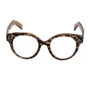 Marjorie Round Glasses - Leopard