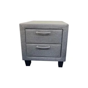 Megan Bedside Table Light Grey