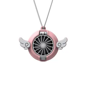 Mini Fan Hanging Neck Handheld USB Rechargeable Cute Cartoon Student Portable Sports