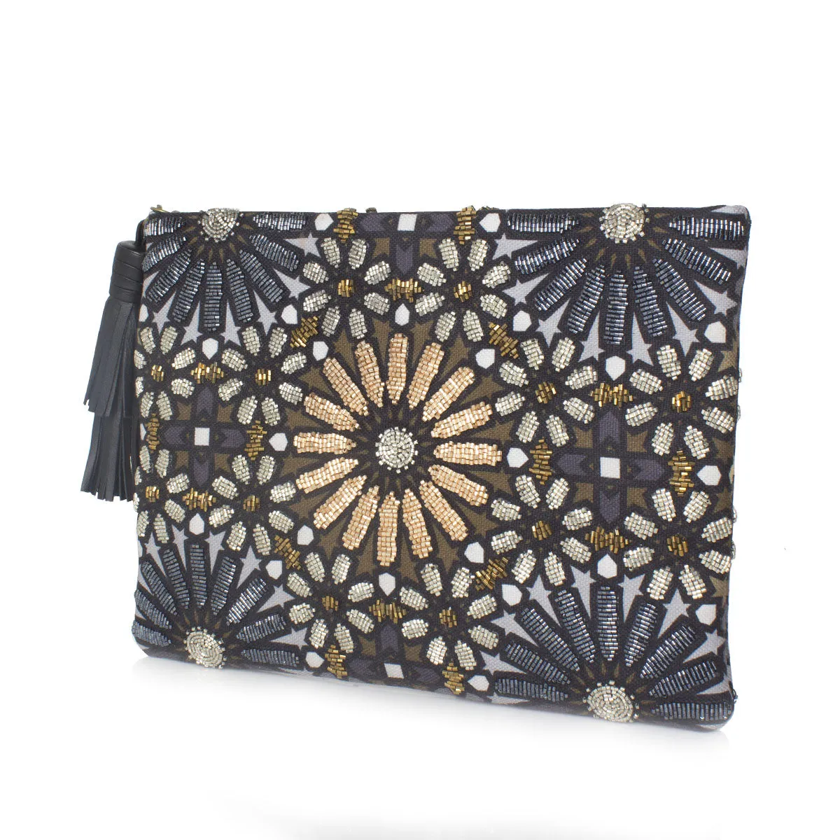 MOROCCAN METALLIC POUCH