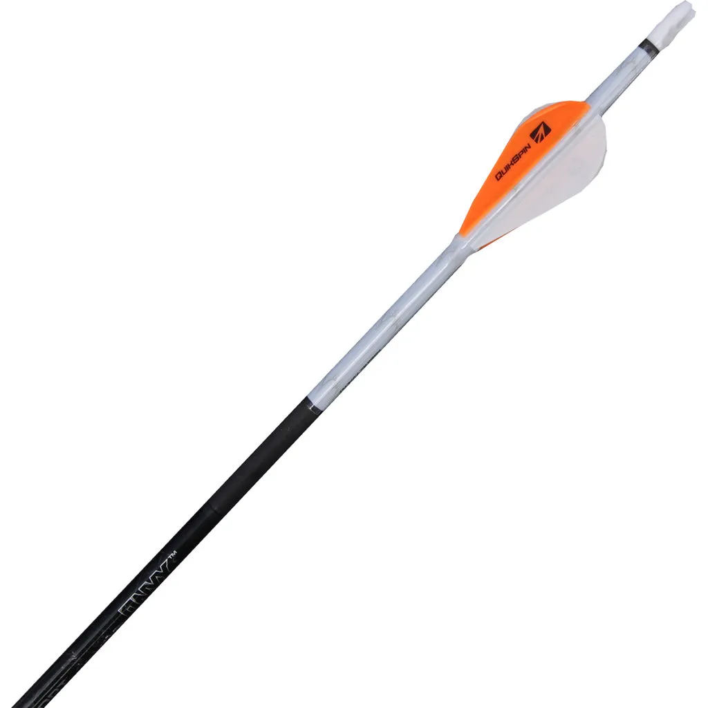 Nap Quikfletch Quickspin Fletch Rap White And Orange 2 In.
