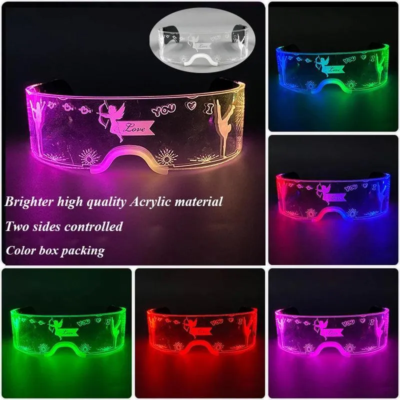 Neon Glow LED Party Glasses: Light Up Nightclub Events