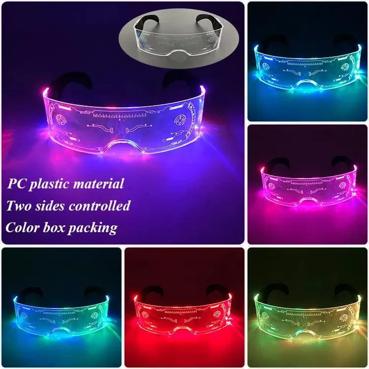 Neon Glow LED Party Glasses: Light Up Nightclub Events