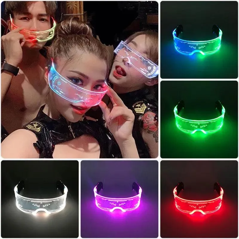 Neon Glow LED Party Glasses: Light Up Nightclub Events