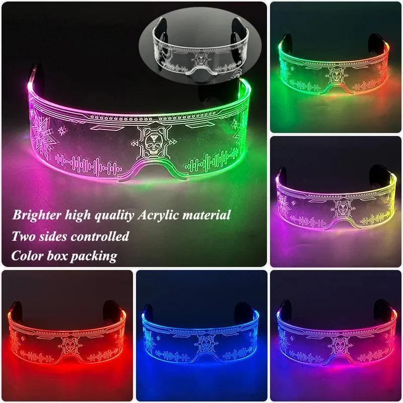Neon Glow LED Party Glasses: Light Up Nightclub Events