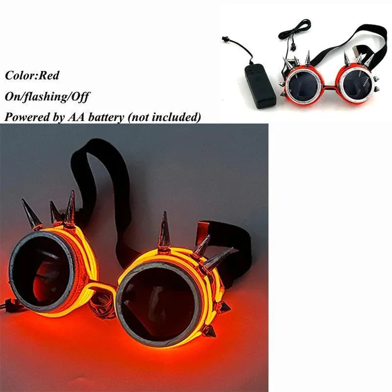 Neon Glow LED Party Glasses: Light Up Nightclub Events