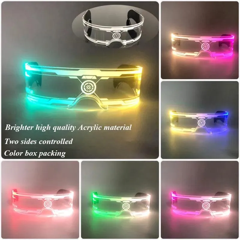 Neon Glow LED Party Glasses: Light Up Nightclub Events