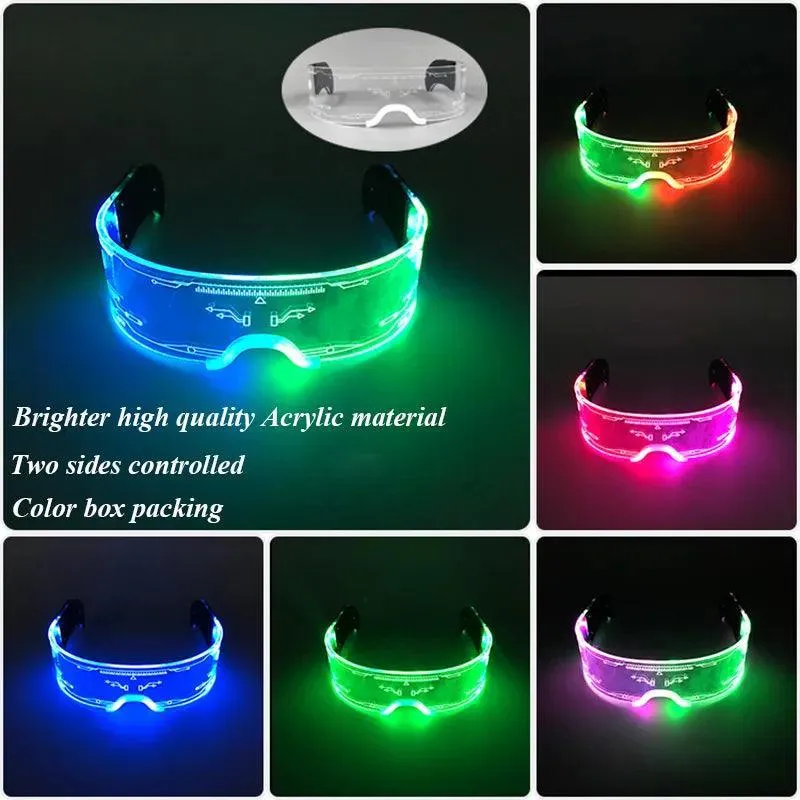 Neon Glow LED Party Glasses: Light Up Nightclub Events