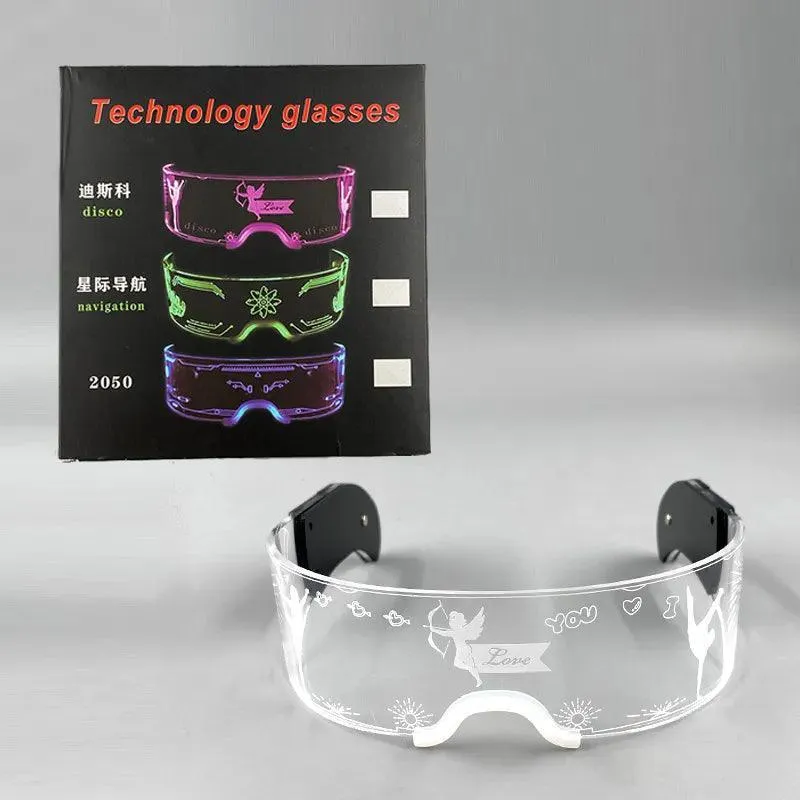 Neon Glow LED Party Glasses: Light Up Nightclub Events