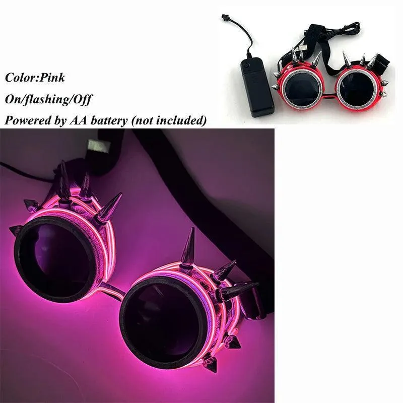 Neon Glow LED Party Glasses: Light Up Nightclub Events