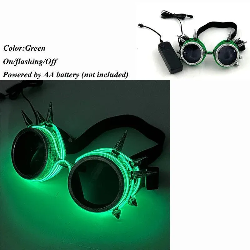 Neon Glow LED Party Glasses: Light Up Nightclub Events