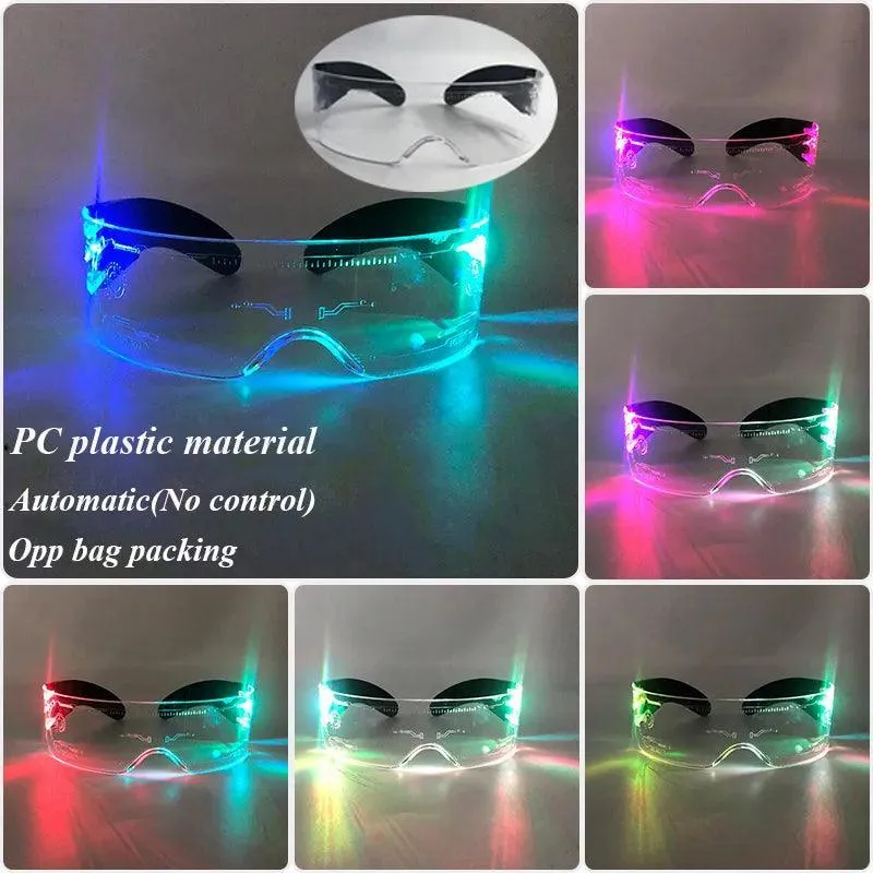Neon Glow LED Party Glasses: Light Up Nightclub Events