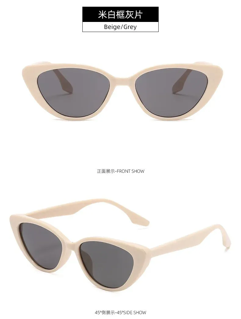New Pink Women Cat Eye Sunglasses Retro Premium Sun Glasses Men Sun Protection Fashion Eyewear Luxury Brand Design Uv400