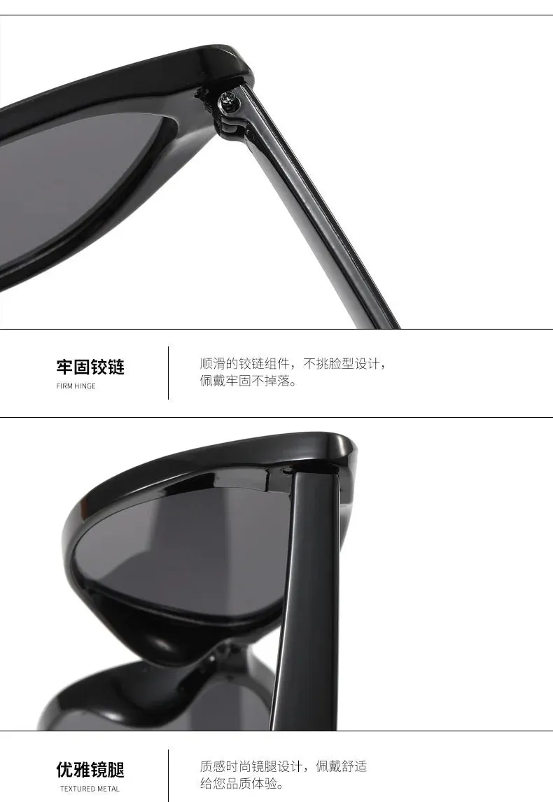New Pink Women Cat Eye Sunglasses Retro Premium Sun Glasses Men Sun Protection Fashion Eyewear Luxury Brand Design Uv400