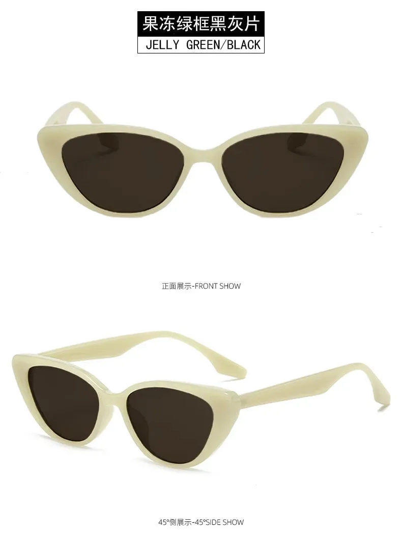 New Pink Women Cat Eye Sunglasses Retro Premium Sun Glasses Men Sun Protection Fashion Eyewear Luxury Brand Design Uv400