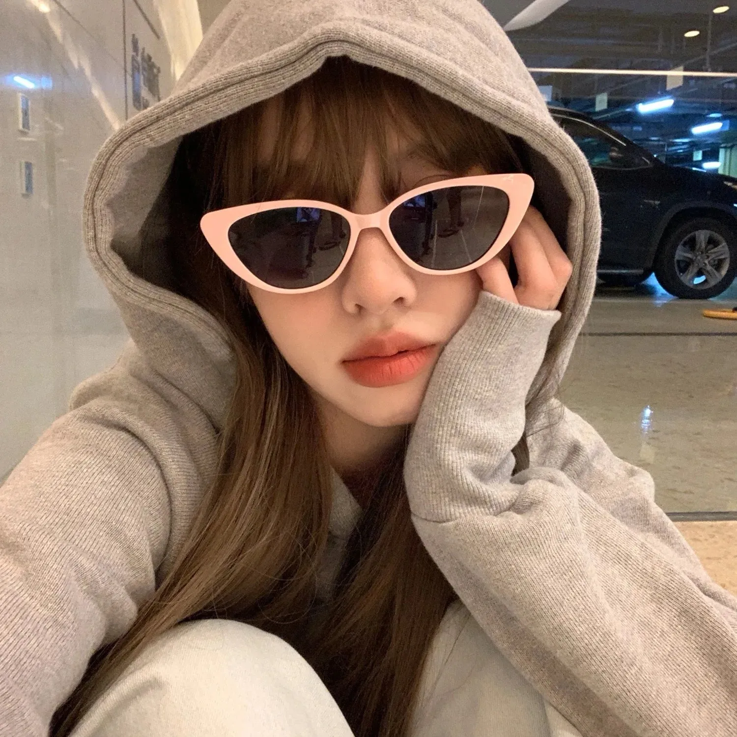 New Pink Women Cat Eye Sunglasses Retro Premium Sun Glasses Men Sun Protection Fashion Eyewear Luxury Brand Design Uv400