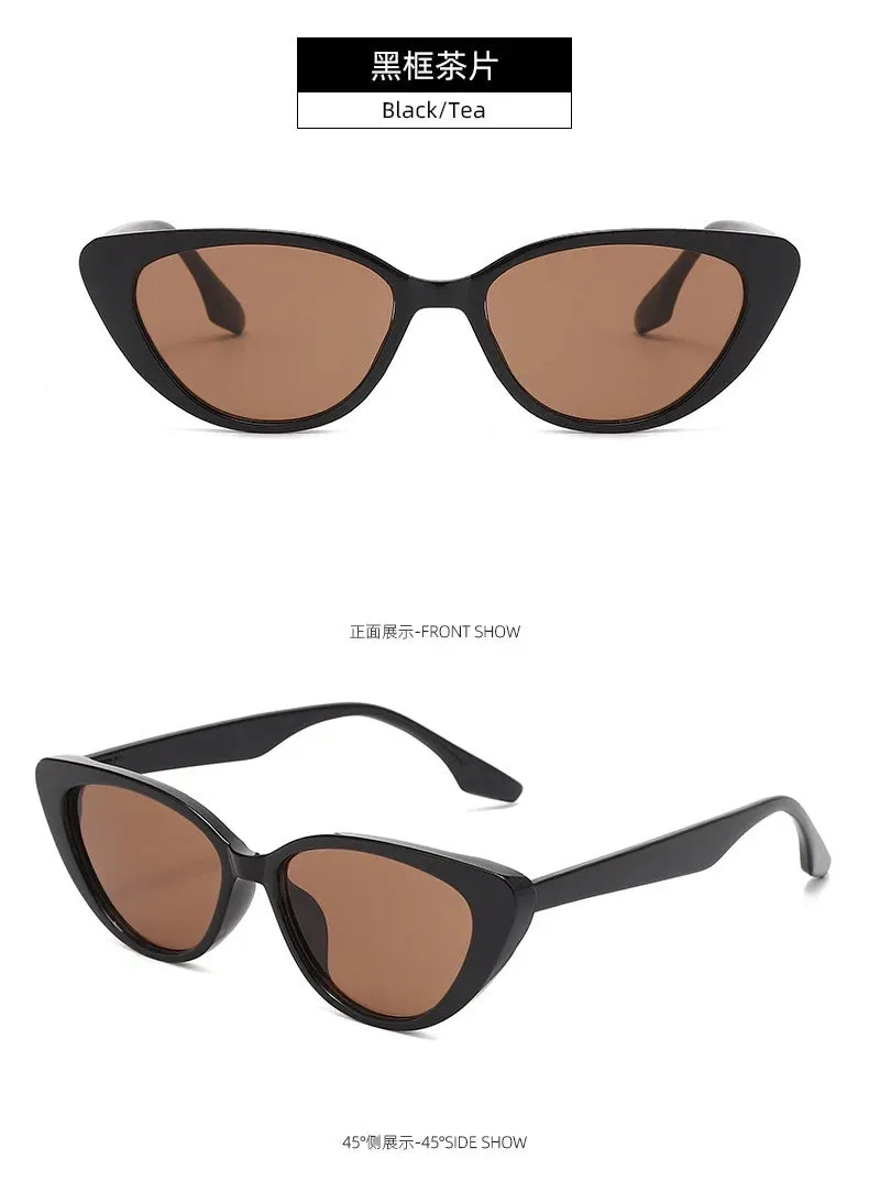 New Pink Women Cat Eye Sunglasses Retro Premium Sun Glasses Men Sun Protection Fashion Eyewear Luxury Brand Design Uv400