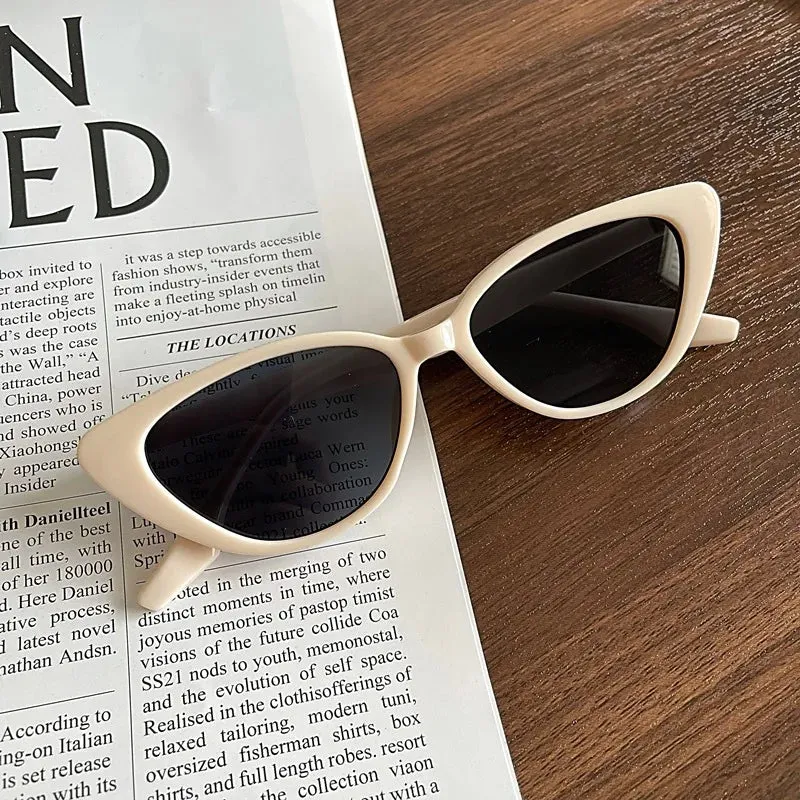 New Pink Women Cat Eye Sunglasses Retro Premium Sun Glasses Men Sun Protection Fashion Eyewear Luxury Brand Design Uv400