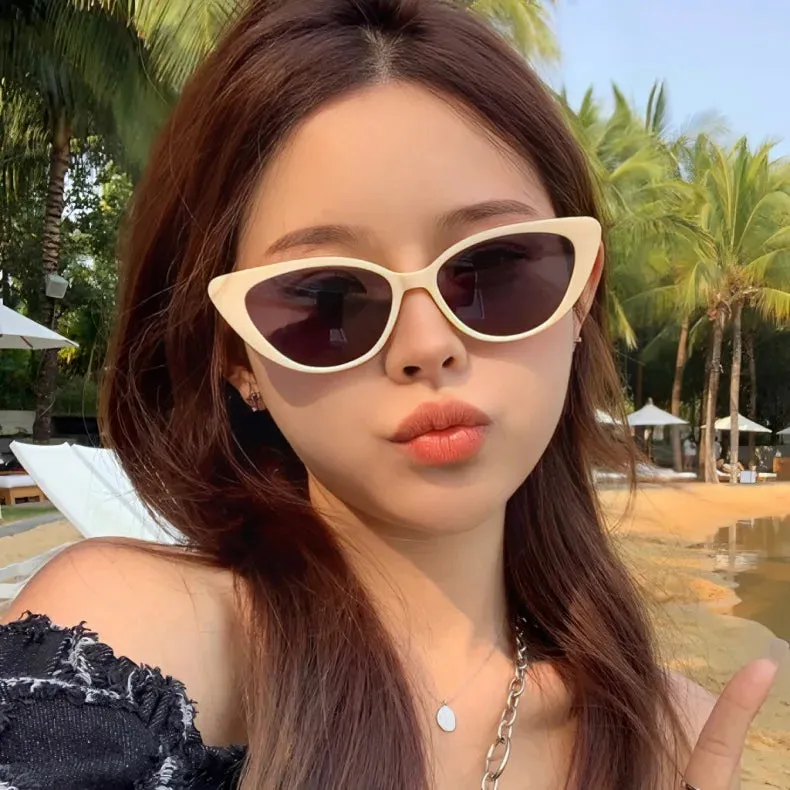 New Pink Women Cat Eye Sunglasses Retro Premium Sun Glasses Men Sun Protection Fashion Eyewear Luxury Brand Design Uv400
