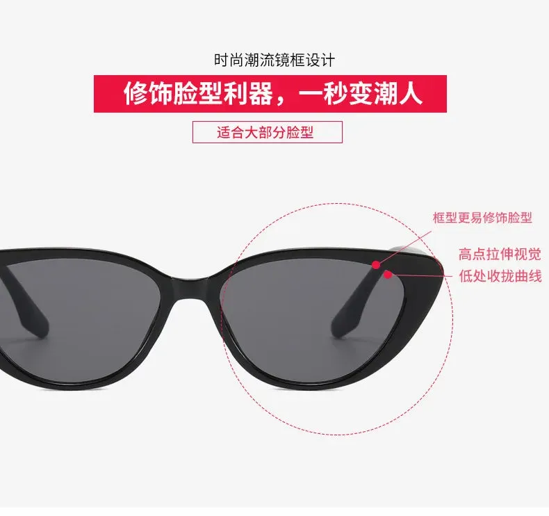 New Pink Women Cat Eye Sunglasses Retro Premium Sun Glasses Men Sun Protection Fashion Eyewear Luxury Brand Design Uv400