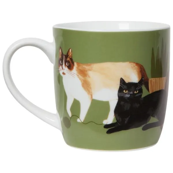 Now Designs 12oz Porcelain Mug - Cat Collective (Ó)