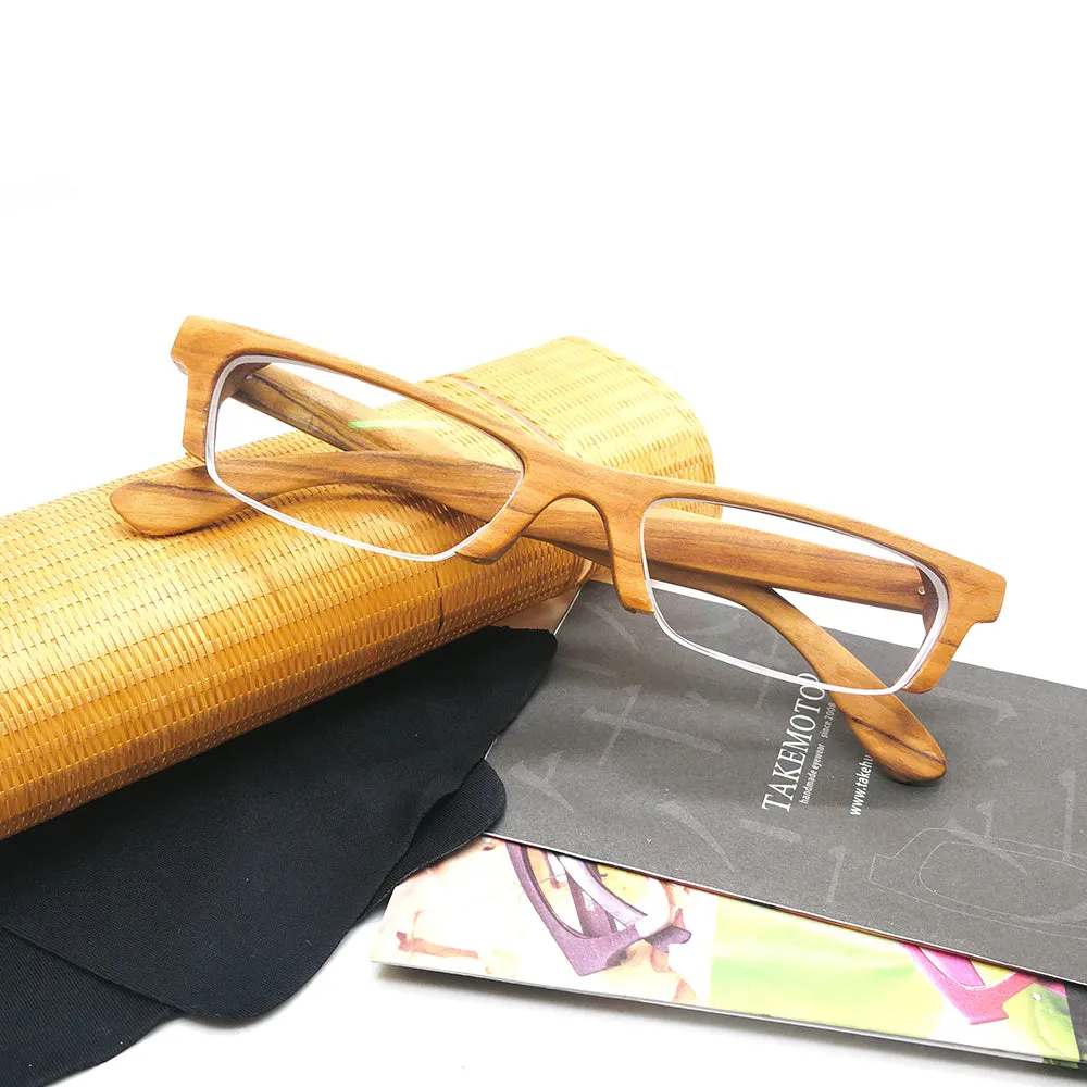 olive wood LOVE-WOOD semi-rimless