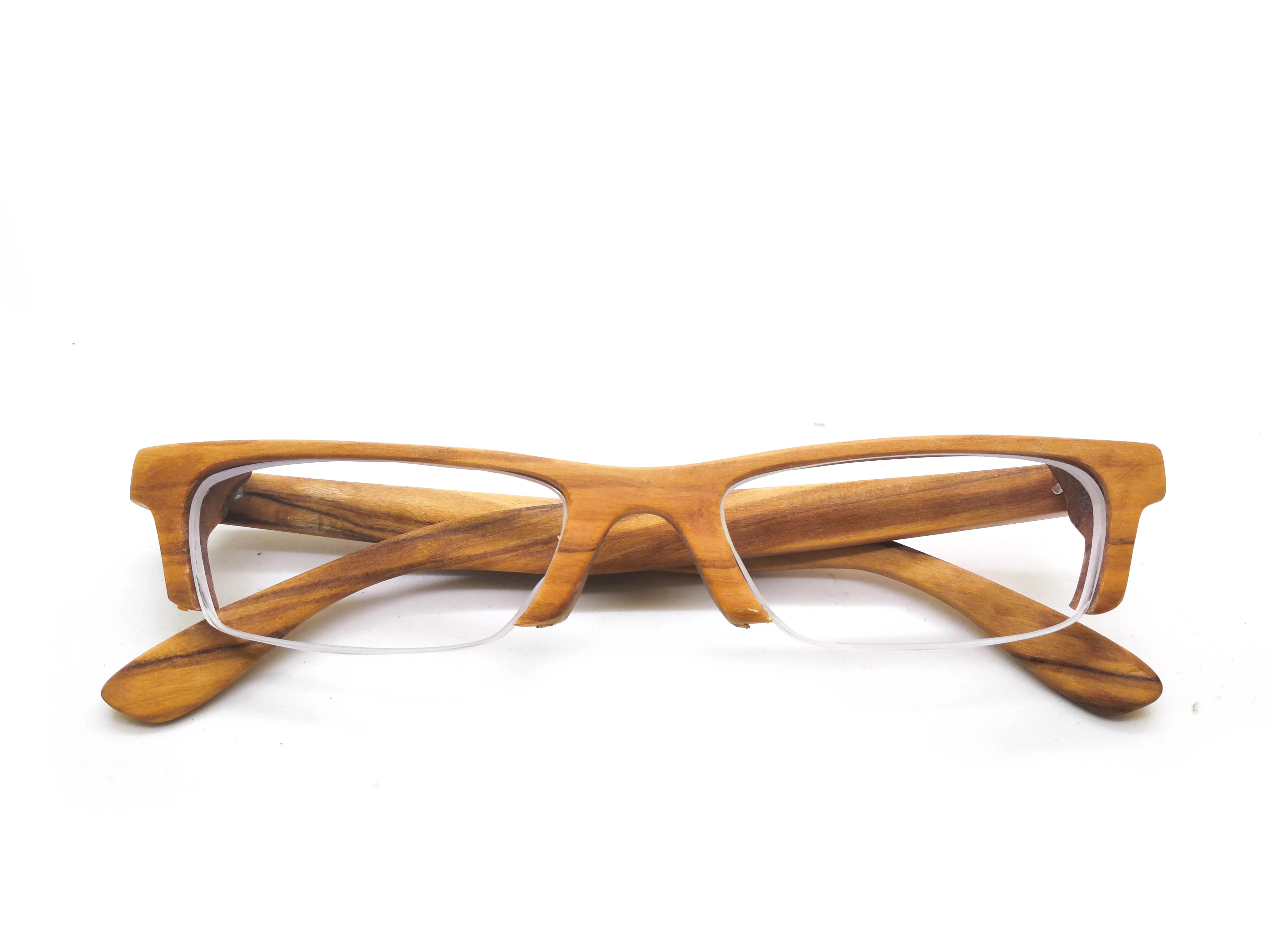 olive wood LOVE-WOOD semi-rimless