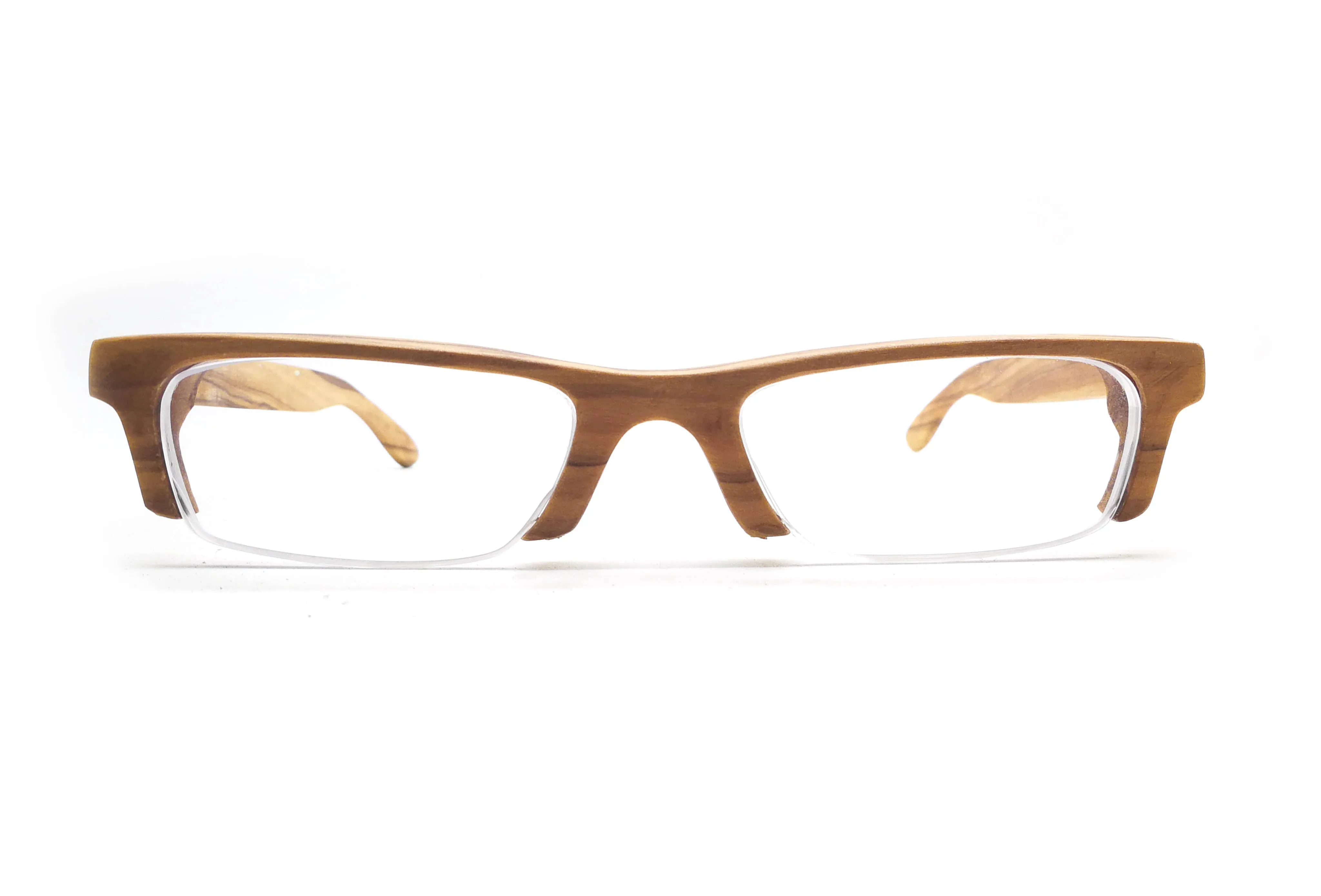 olive wood LOVE-WOOD semi-rimless