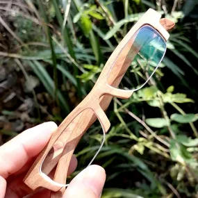 olive wood LOVE-WOOD semi-rimless