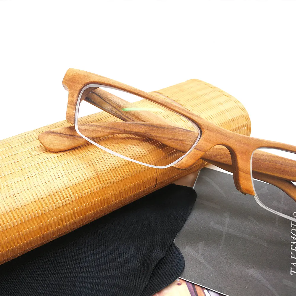 olive wood LOVE-WOOD semi-rimless