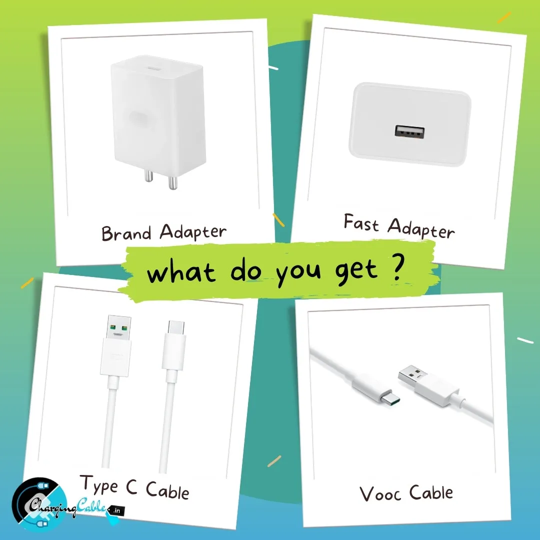 Oppo 18W Vooc Type C Charger (Adapter With Cable)