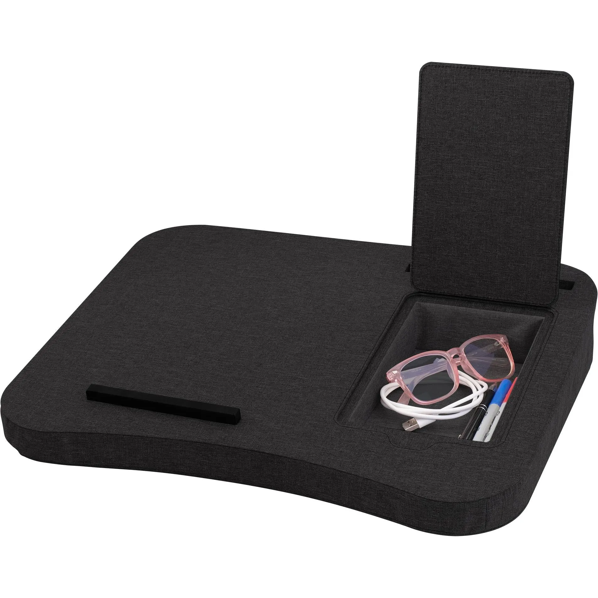 Out of Office Fabric Laptop Lap Desk (Black)