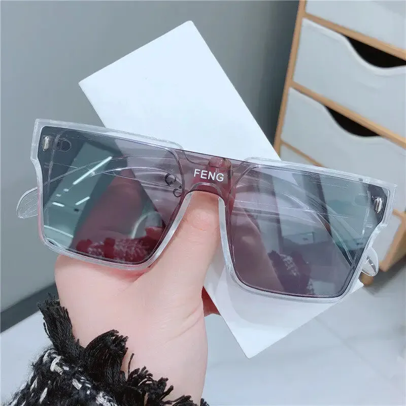 Oversized  Sunglasses Women UV400 Protection Sunglasses for Driving Outdoor Travel Fashion Square Frame Glasses for Women
