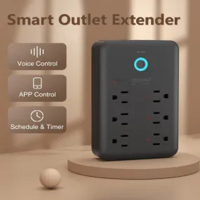 P2 Black USB Wall Socket Smart Plug Wall Outlet Extender